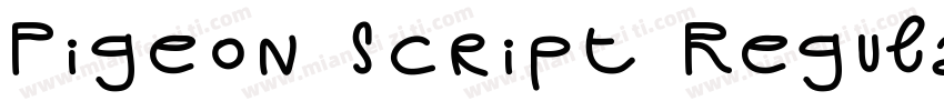 Pigeon Script Regular字体转换